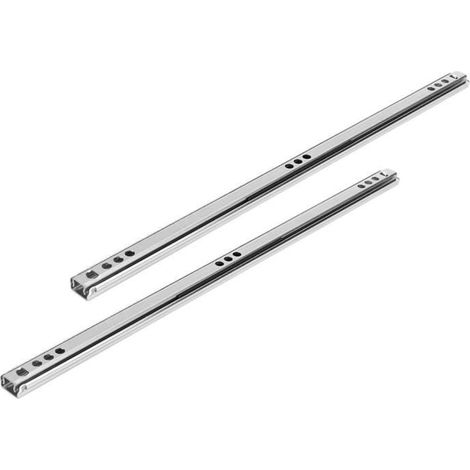 guide de tiroir 2 pièces / ensemble 342x17mm glissière de roulement à billes de rail de tiroir en acier laminé à froid pour le (1/4)