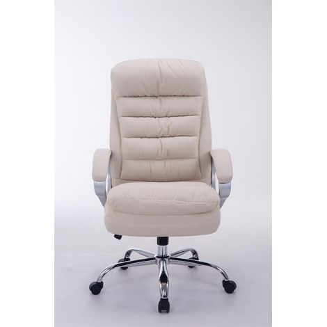 CLP – Chaise de bureau ergonomique réglable – Capacité 235 kg – Hauteur 116-122 cm – Rembourrage épais – 5 roues confortables