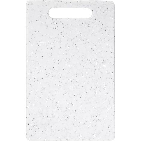 Planche à découper double face 30 x 20 cm - Planche à découper en plastique - Effet marbre - Facile à nettoyer et antibactérienne - Robuste et durable - Poignées ergonomiques - Idéale pour la découpe (1/5)