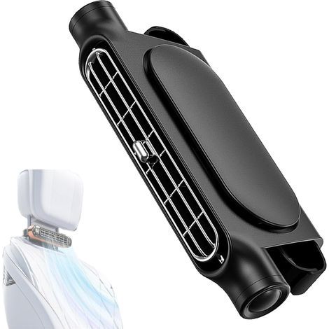 Verbesserter Autositzlüfter, Dual-Turbo-Hochleistungs-USB-Autositzlüfter mit 3 Geschwindigkeitsstufen, leiser, tragbarer Mini-Kopfstützenlüfter für alle Fahrzeuge (1/5)