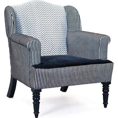 Fauteuil velours noir et argent pieds bois massif Tarus (1/3)