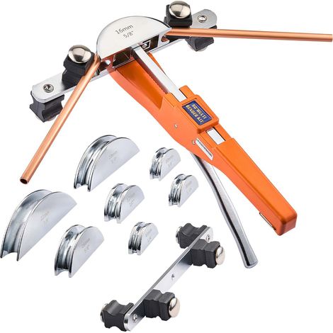 Mophorn Rohrbiegegerät, 6-22 mm, Handwerkzeug für präzises Biegen bis 90°, mit 7 Backen aus Aluminiumlegierung, ideal für die Wartung von Kupfer- und Aluminium-Kälteanlagen
