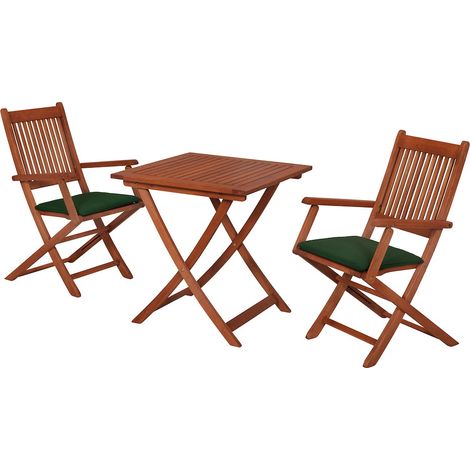Rio Set 5tlg Eucalyptus Tisch, 70 x 70 cm