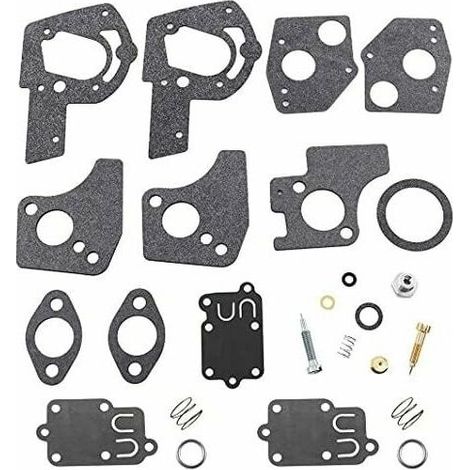 Kit de réparation pour carburateur - Membranes - Joint d'étanchéité pour Moteurs Briggs & Stratton 3 à 5 CV HP 495606 494624 135292 135232 135212 270026 272538 272538S 272637. (1/4)