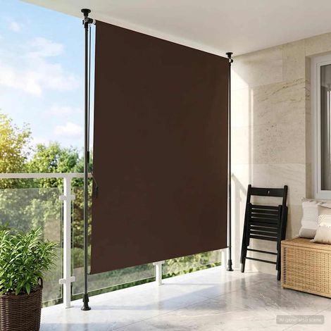 Store Roulant Extérieur Marron 120 x 270 cm (1/5)