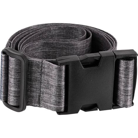 Correa de equipaje ajustable de poliéster estampado - gris china - Tendance