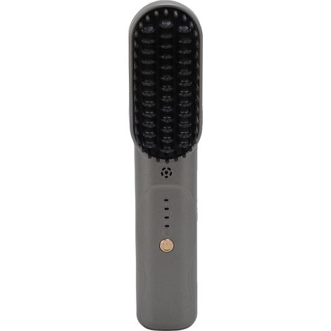 Brosse à Lisser les Cheveux Fil, Peigne à Lisser Rechargeable avec Chauffage Rapide et 3 Réglages de Température, pour une Coiffure Lisse et Bouclée (Graphite) (1/5)