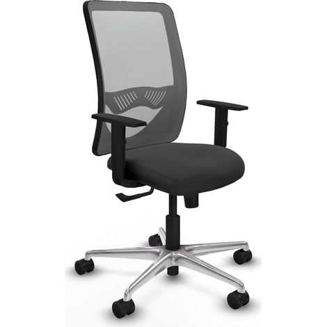 Silla de oficina piqueras y crespo Zulema gris aluminio cómoda (1/2)