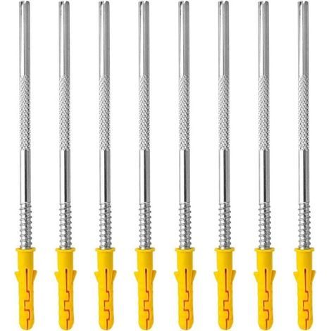 Supports invisibles muraux, lot de 10 pièces Stabilité forte, montage facile, pour étagères verticales (1/5)