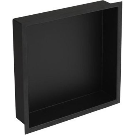 Plieger Inbox niche encastrable avec flasque 30x30x7.5cm étanche noir (1/2)