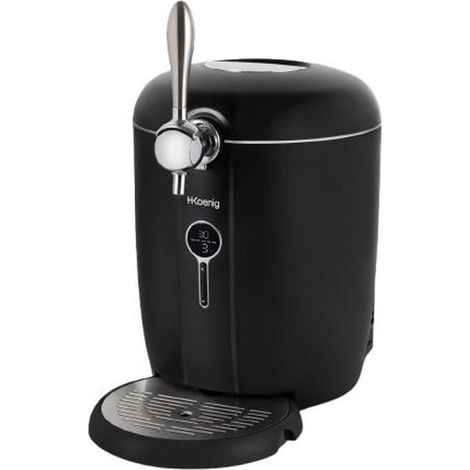 Tireuse à bière HKOENIG BW1688 - Capacité 6L - Température réglable 3°C à 12°C 6 - Compatible tous fûts - Noir