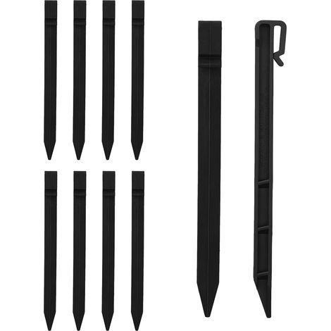 10 Supports de paillage, conception intelligente, matériau robuste, pour terrasses bois et WPC, extérieur (1/5)