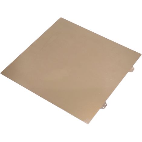 Doppelseitig glatte PEI-Stahlplatte für JanusBPS, Goldaufkleber, 310 x 310 mm (1/5)