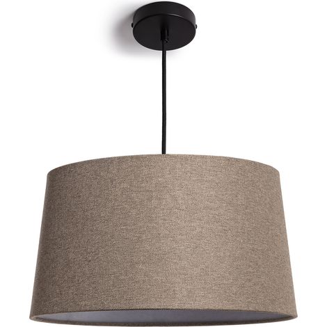Lámpara Colgante Lino Vonge Trude Gris (1/4)