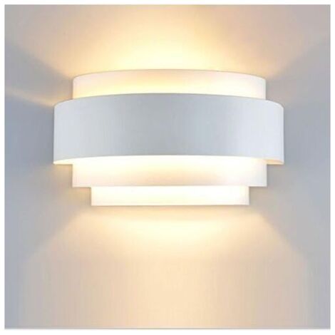 Appliques Murales LED Lampe Murale Applique Interieur Extérieur Lumière Pour Chambre Escalier Boutique Salon Bureau Porche Blanc Chaud [Classe énergétique A++]