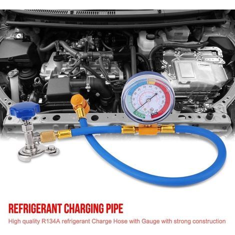 Système jauge charge réfrigérant R134A R12 – tuyau mesure recharge climatisation (1/5)