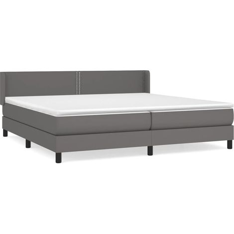 Maison Exclusive - Boxspringbett mit Matratze Grau 200x200 cm Kun (1/5)