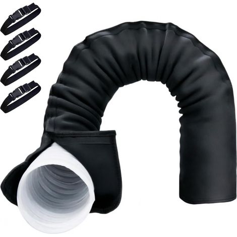 Copertura isolante per tubo condizionatore portatile – 150 cm, per tubi Ø 13–15 cm - Colore: Nero (1/5)