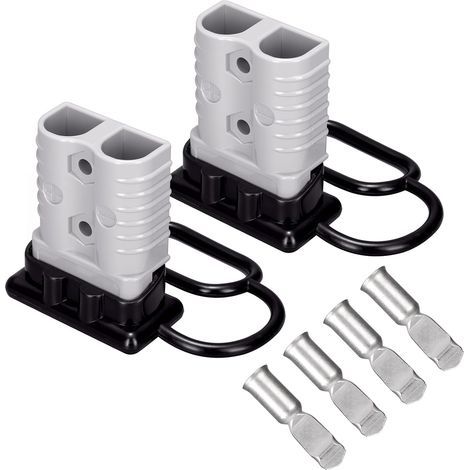 175A 1/0 AWG Déconnexion Rapide de la Batterie pour câble 1/0 (Lot de 2) Fiche de Faisceau de câbles pour treuils, remorque ou Autres appareils électriques, certifié UL – Lot de 2 (1/5)