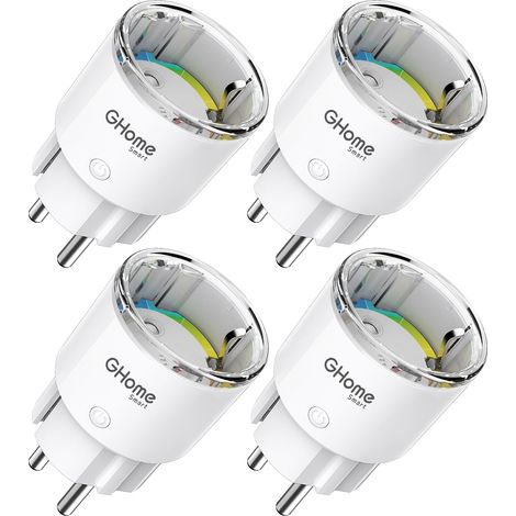 Prise Connectée WiFi, Mini Prise Intelligente avec Mesure de Consommation Électrique, APP Contrôle, Programmable Plug avec et Home, Fonction de Temps, 10A (1/5)