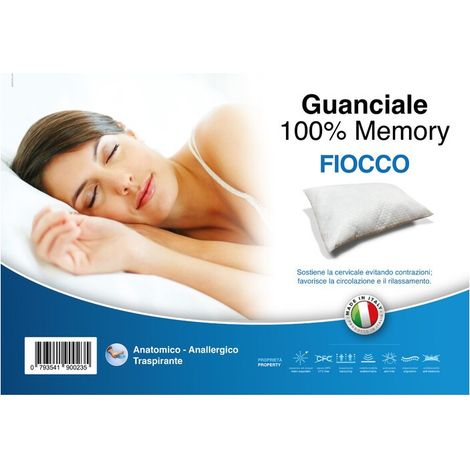 GUANCIALE FIOCCO DI MEMORY BORDINO A CONTRASTO