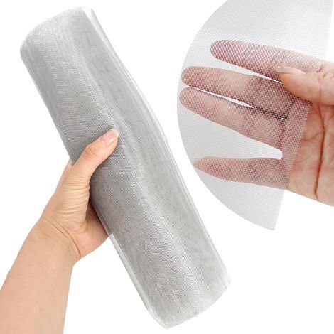 Roll of Stainless Steel Wire Mesh, 30 Mesh Size, 30.5 x 205 cm, 0.13 mm Wire, Garden/Aviary Protection (1/5)