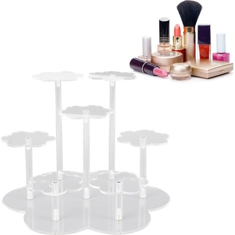 Transparenter Acryl-Figurenständer YX046, mehrstufiges Regal, Cupcake-Ständer, Figurendisplay, Kosmetikdisplay (1/5)