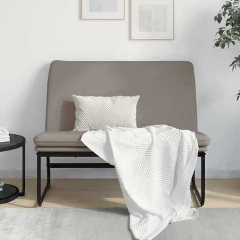 Banc Banc de salon Banquette Taupe 100x75x76 cm Tissu 39055 (1/5)