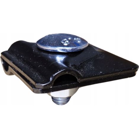 Kreuzverbinder, einlochige Blitzschutzhalterung für Kabel, universell, schwarz (1/5)