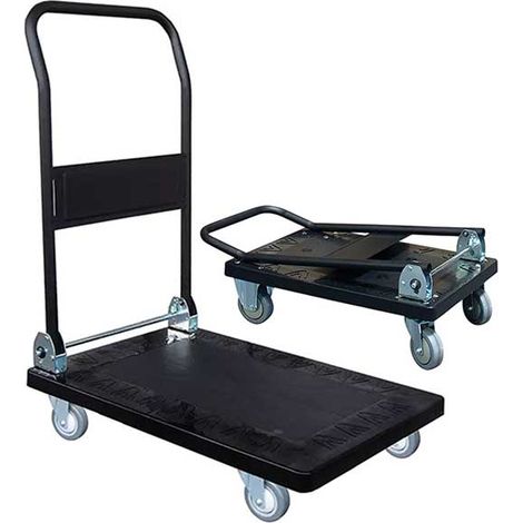 Carrello ripiegabile - Piano in polipropilene 610x415mm - Carico max 250kg - 805007181