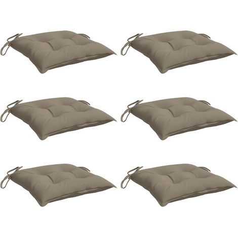 vidaXL Pallet Cushions 6pcs Taupe 50x50x7 cm Oxford Fabric