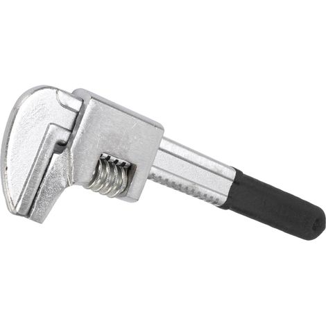 Clé automobile réglable de 23 cm (9 po) avec large ouverture de mâchoire et mâchoire en forme de F de 6,7 cm (2,64 po) pour l'entretien des automobiles, des engins de chantier et des machines (noire). (1/5)