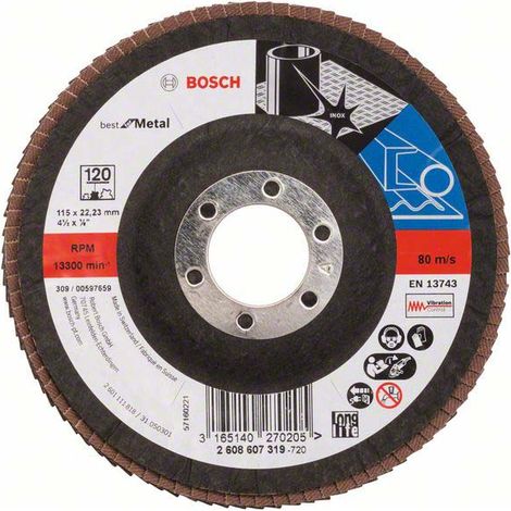 Bosch PRO X571 Fächerschleifscheibe 115 mm G120 - 2608607319 (1/5)
