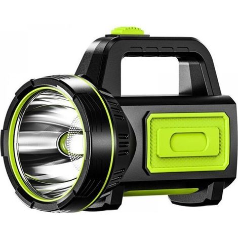 Lampe torche LED ultra-lumineuse avec batterie haute capacité, éclairage latéral, lampe torche étanche haute puissance (1/5)