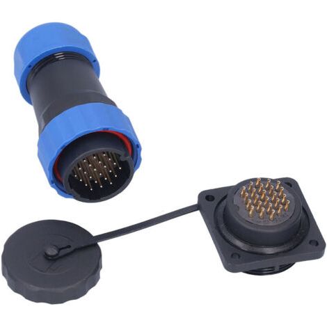 Prise étanche carrée à 4 trous SP2824 - Connecteur aviation 250V 5A pour câbles électriques (1/5)