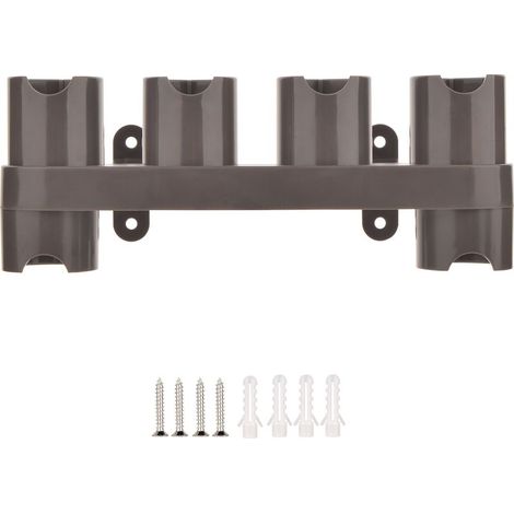 Support Accessoires pour V11 V10 V8 V7 V15 SV10 SV11, Support Mural Organisateur pour Dyson Aspirateur Balai avec 4 Prises de Rangement