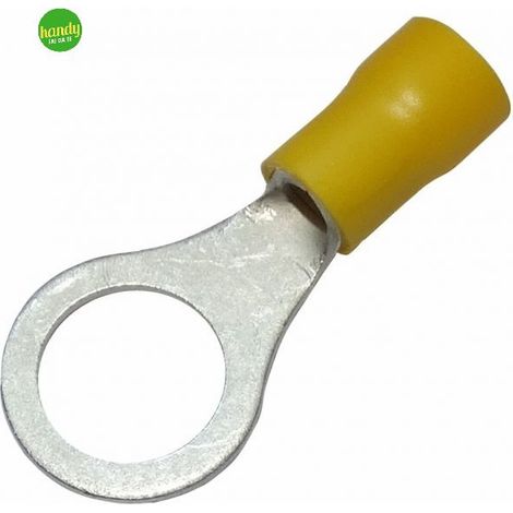 Capicorda Electraline occhiello 6,5mm 10pz giallo