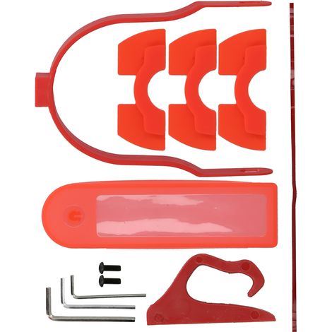 Kit d'accessoires pour trottinette électrique : housse de protection en silicone, crochet, amortisseur et support de garde-boue arrière. Compatible avec XIAOMI M365/PRO. (1/5)