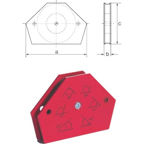 Mehrfach-Winkelmagnet 96 x 64 x 15 mm