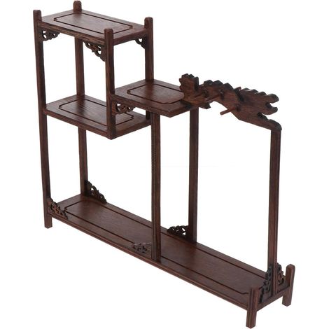 Antikes Holzdisplay Regal comme Aufbewahrungs et