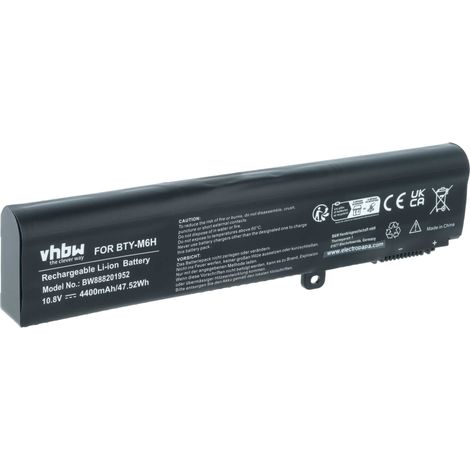 vhbw Akku kompatibel mit MSI GL62M 7RD-077, GL62M 7RD-058, GL62M 7RD-256, GL62M 7RD-224CN, GL62M 7RD-223CN Notebook (4400 mAh, 10,8 V, Li-Ion) (1/5)