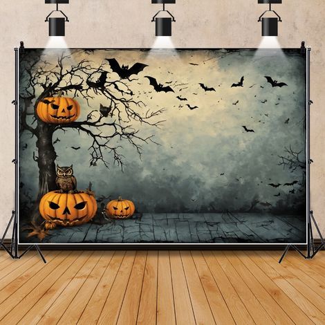 Fond d'Halloween, décoration murale haut de gamme pour une ambiance festive, bannière photo - 180 x 240 cm - Style 9