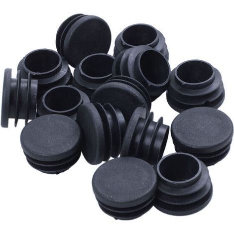 15 PièCes de Pieds Table Chaise Embout Tube Rond en Plastique DiamèTre 25 Mm (1/4)