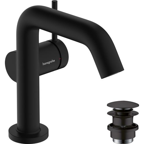 Hansgrohe Tecturis S - Mitigeur de lavabo avec vidage Push-Open, CoolStart, EcoSmart, noir mat 73320670