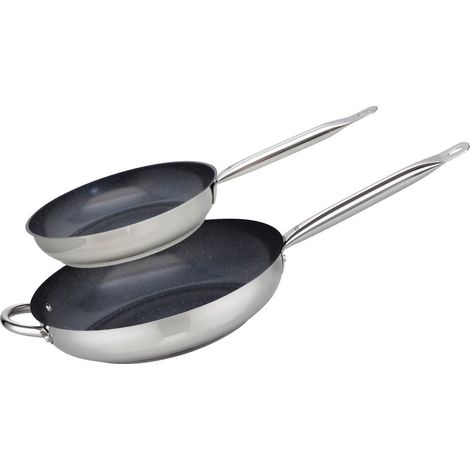 Set de 2 Poêles 24 et 32 cm céramique sans PFAS Profi Therm Platinum Elo (1/5)