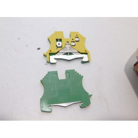 Bloc de jonction vert-jaune pour fil 2,5mm² max raccordement vissé wpe 2.5/1.5/zr WEIDMULLER 1016400000
