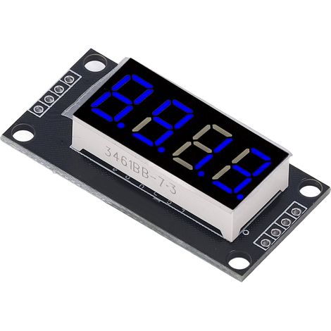 Module d'affichage numérique TM1637, 4 digits tube LED 7 segments bleu 0.36 pouces pour Arduino (1/5)