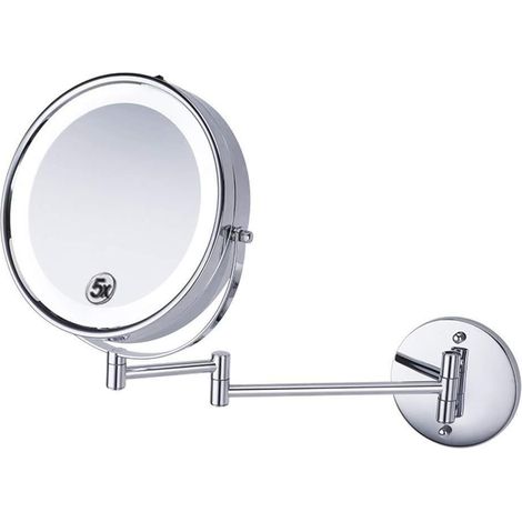 Vanity Mirror 8 5 Inch Led Makeup Mirror Folding Beauty Wall