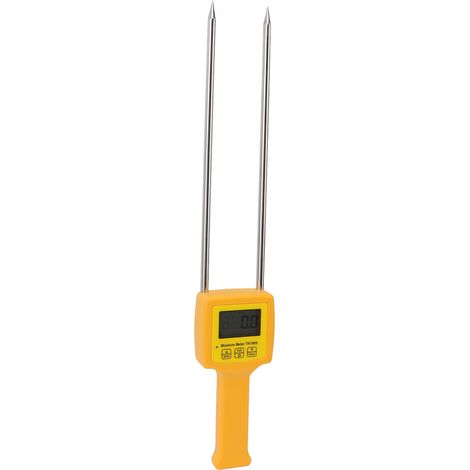 Misuratore di umidità portatile per cereali con schermo LCD retroilluminato, veloce, preciso e con spegnimento automatico, con sonda per grano, segale, riso, mais e soia. (1/5)