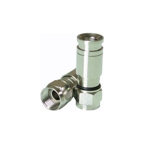 2 Fiches F pro coaxial CONNECTEUR F compressé…